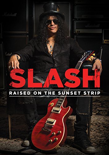 Slash with red guitar, DVD cover for "Raised On The Sunset Strip".