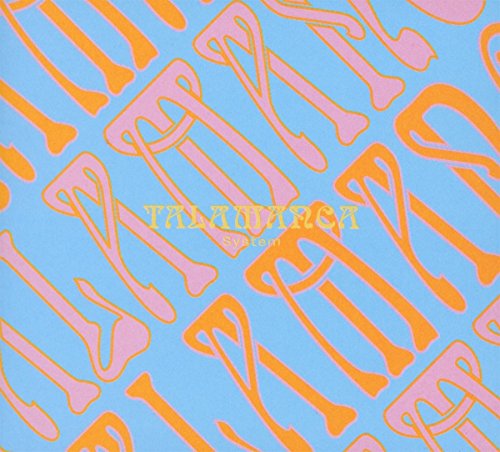 CD cover with repeating stylized "T" letters in orange and pink.