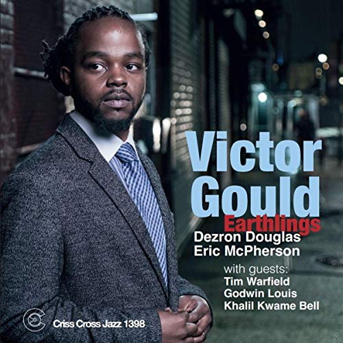 CD cover featuring portrait of Victor Gould, album title "Earthlings".