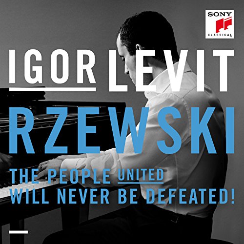 CD cover featuring pianist Igor Levit and composer Frederic Rzewski’s names.