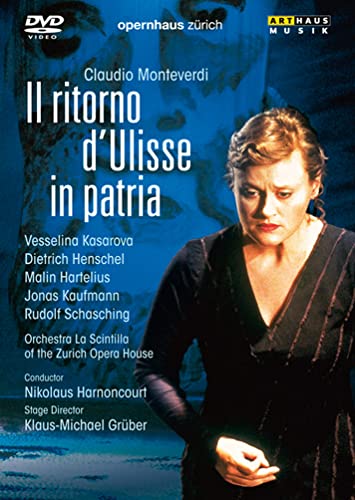 DVD cover for opera “Il ritorno d’Ulisse in patria” featuring a singer.