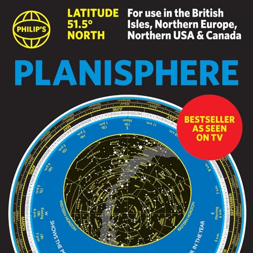 Philip's Planisphere (Latitude 51.5 North) : For use in Britain and Ireland, Northern Europe, Northern USA and Canada