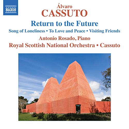 CD cover featuring a modern red building against a blue sky.