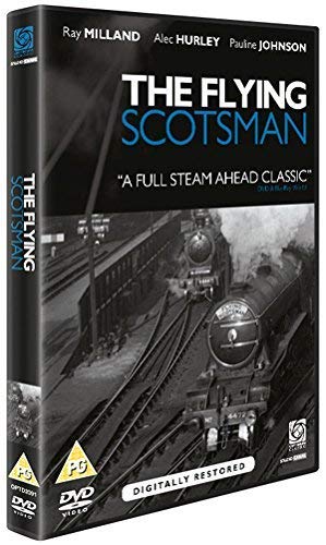 DVD cover for “The Flying Scotsman” featuring a steam train.