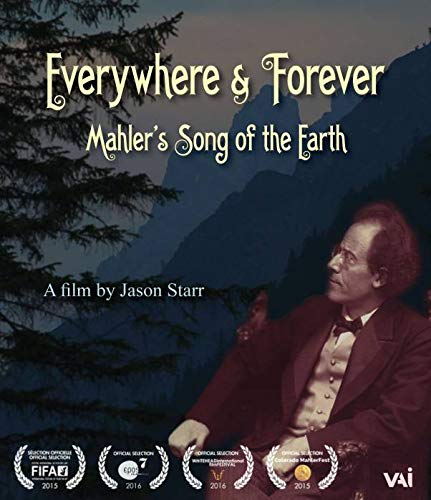 Blu-ray cover featuring Gustav Mahler against a mountain backdrop.