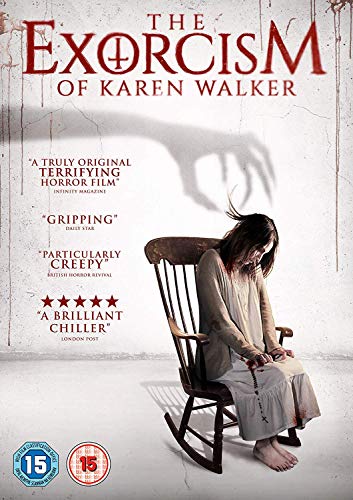 DVD cover for "The Exorcism of Karen Walker" featuring a woman and shadow.
