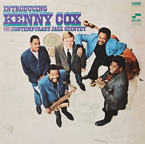 Album cover for Kenny Cox’s “Introducing Kenny Cox” featuring a jazz quintet.
