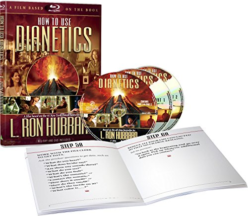 How to Use Dianetics" DVD case with discs and accompanying booklet.