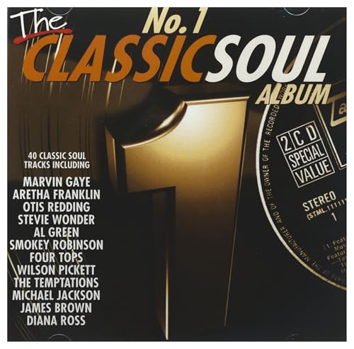 CD cover for “No.1 Classic Soul Album” featuring gold and black design.