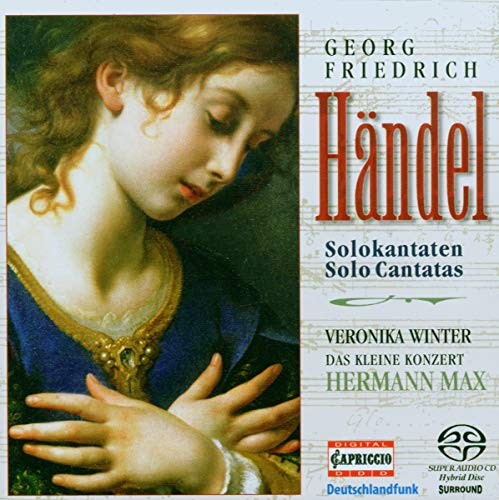 CD cover featuring a painting of a woman and the composer Handel’s name.