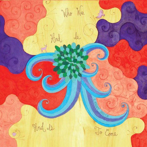 CD cover with colorful, abstract floral design and handwritten text.