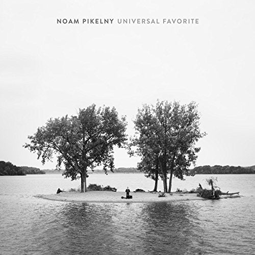 Black and white album cover with trees on a small island.
