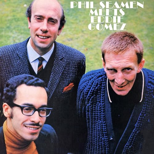 CD cover featuring three smiling musicians, Phil Seamen, Eddie Gomez, and another artist.