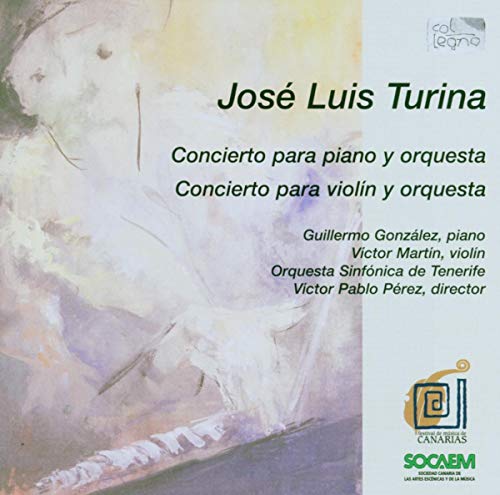 CD cover for José Luis Turina concertos, featuring abstract art.
