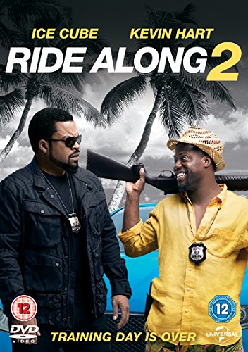 DVD cover for "Ride Along 2" featuring Ice Cube and Kevin Hart.