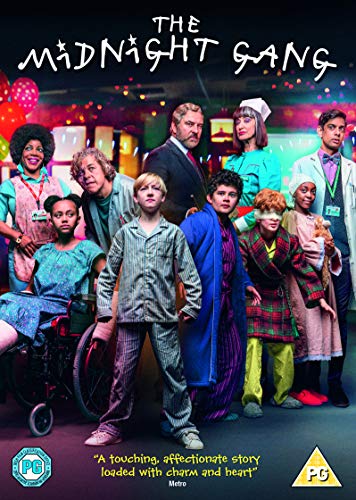 DVD cover for "The Midnight Gang" featuring a group of children and adults.