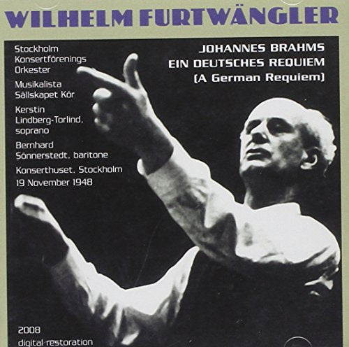 CD cover featuring black and white image of Wilhelm Furtwängler conducting.