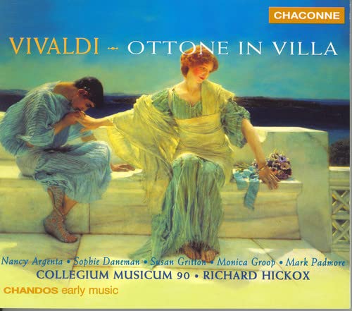 CD cover: painting of two draped figures by a stone wall.