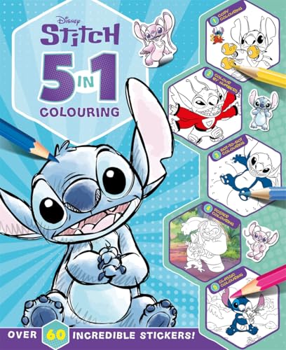 Disney Stitch: 5 in 1 Colouring