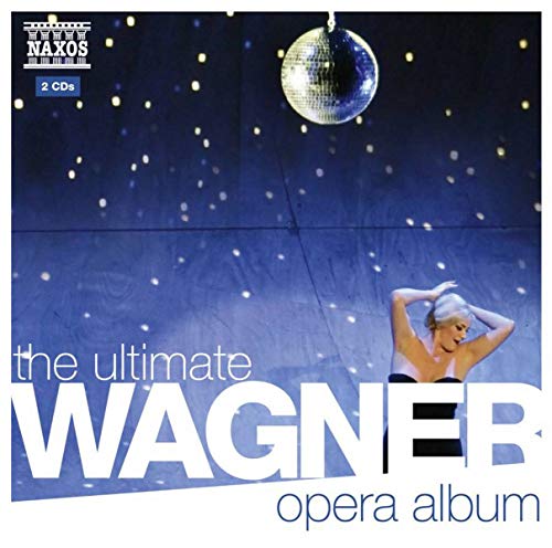 CD cover for Wagner opera album with a stage and singer.