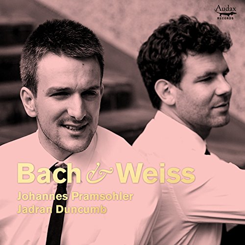 CD cover featuring portraits of two men, Johannes Pramsohler and Jadran Duncumb.