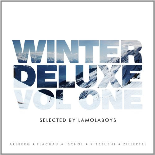 CD cover for “Winter Deluxe Vol.1” with snowy mountain imagery.