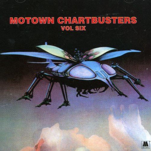 CD cover for “Motown Chartbusters Vol. Six” featuring a futuristic insect.