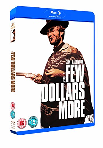 Clint Eastwood in a poncho holding a gun on a Blu-ray case cover.
