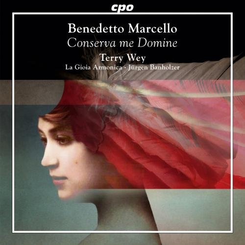 CD cover: portrait of a woman with red fabric, text details.