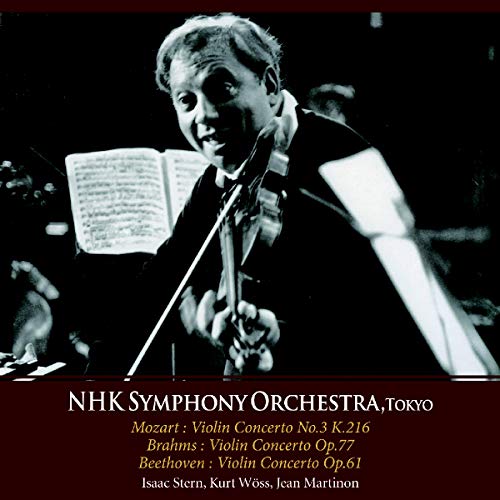CD cover featuring violinist Isaac Stern with orchestra details listed.