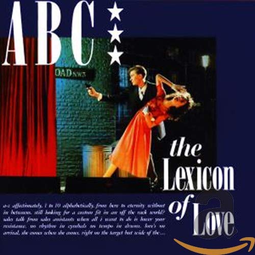 Album cover for ABC's The Lexicon Of Love featuring a man and woman dancing.