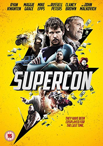 DVD cover for "Supercon" featuring actors and action scenes.