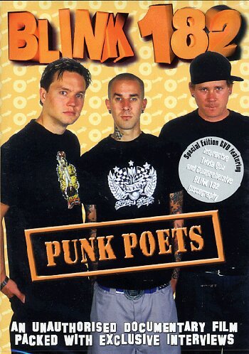 Blink 182 "Punk Poets" DVD cover featuring the band members.