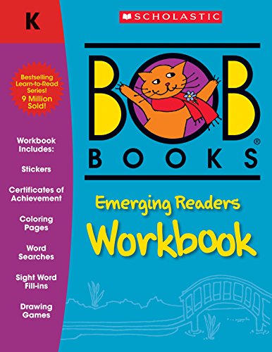 Bob Books Emerging Readers Workbook cover with a cartoon cat.