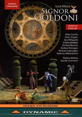 DVD cover for "Signor Goldini" opera recording at Teatro La Fenice.
