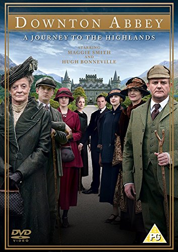 Downton Abbey: A Journey To The Highlands" DVD cover with cast in period attire.