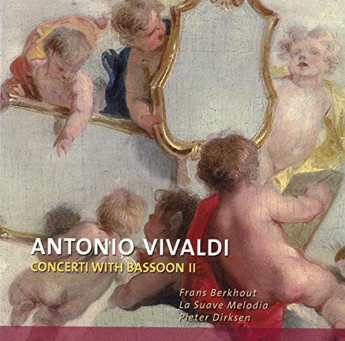 CD cover: Baroque painting of cherubs, text “Antonio Vivaldi Concerti with Bassoon II”.