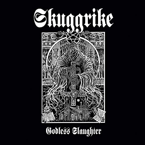 Black and white CD cover art featuring a dark, detailed, gothic illustration.
