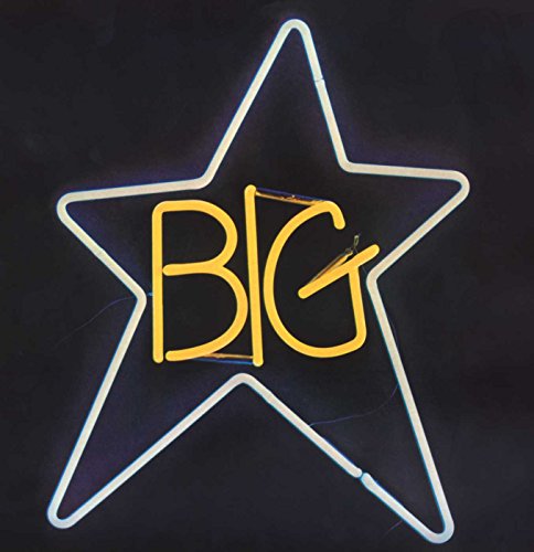 Neon yellow star with "BIG" inside, dark background, CD cover art.