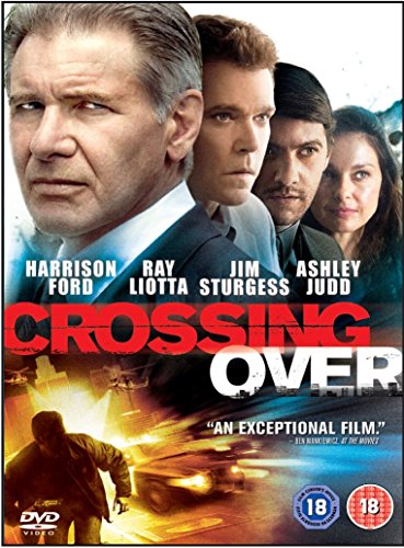 DVD cover for "Crossing Over" featuring Harrison Ford, Ray Liotta, and Jim Sturgess.