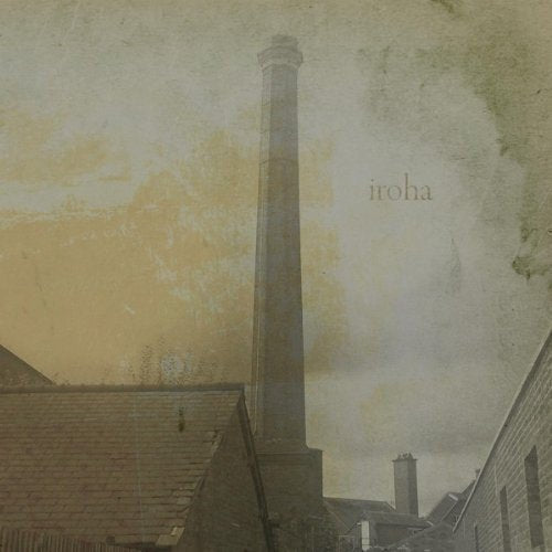 Vintage-style album cover featuring a tall brick smokestack and building roofs.
