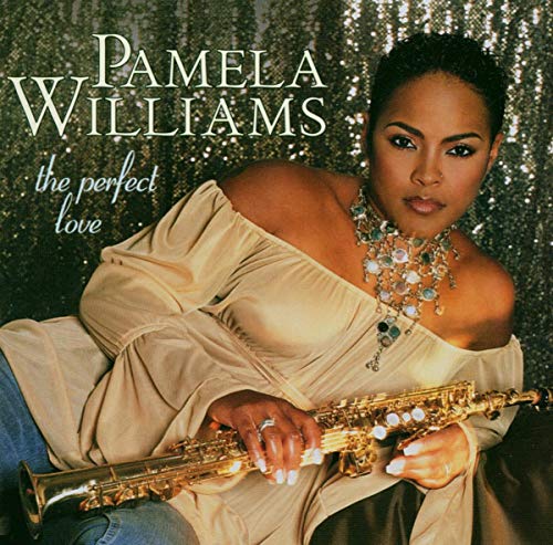 Pamela Williams album cover, featuring a woman with a saxophone.