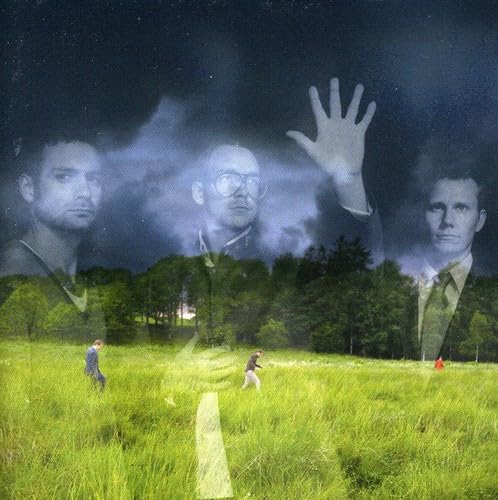 CD cover: ghostly faces over a field with figures walking.