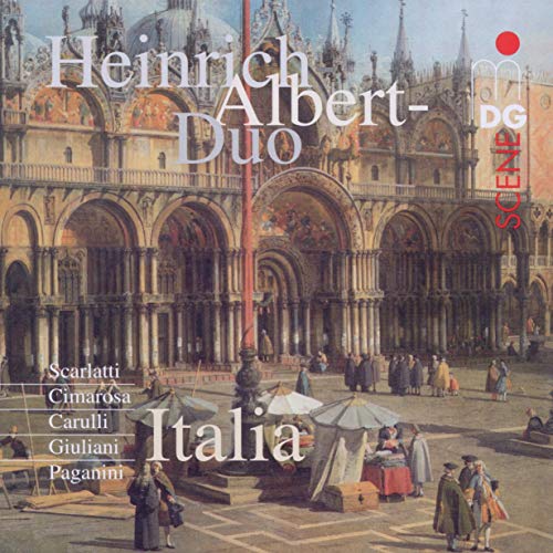 CD cover for Heinrich Albert Duo, featuring St. Mark’s Square in Venice.