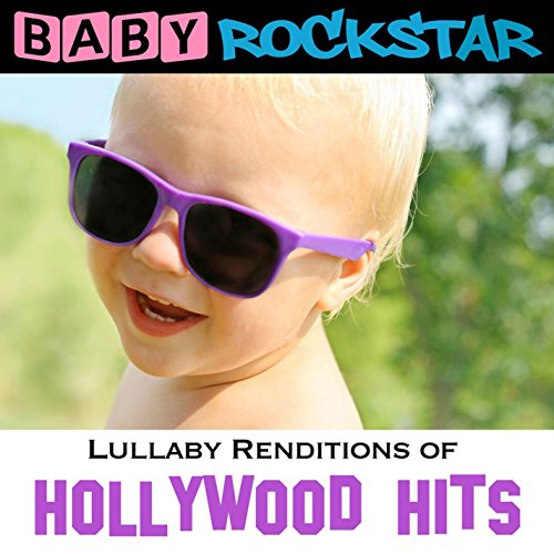Baby wearing sunglasses, album cover for lullaby renditions of movie songs.