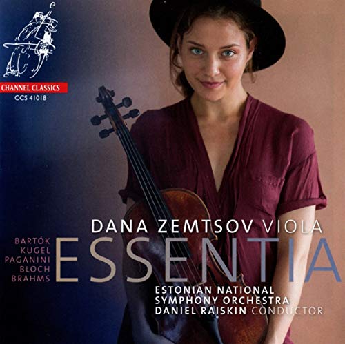 CD cover featuring Dana Zemtsov, a violist, with orchestra details.