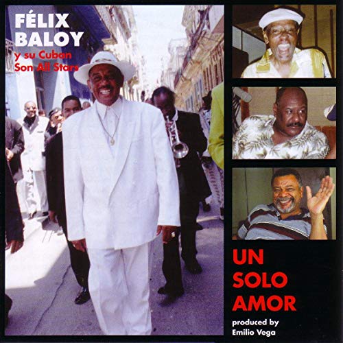 CD cover featuring Félix Baloy, a Cuban musician, in multiple photos.