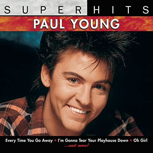 CD cover for Paul Young’s “Super Hits” featuring his portrait.