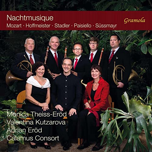 CD cover for "Nachtmusique" featuring a group of musicians in formal wear.