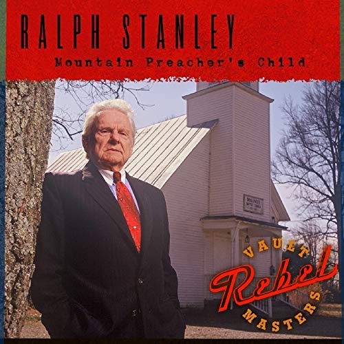 Ralph Stanley album cover featuring a man, church, and tree.